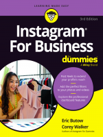 Instagram For Business for dummies 3rd